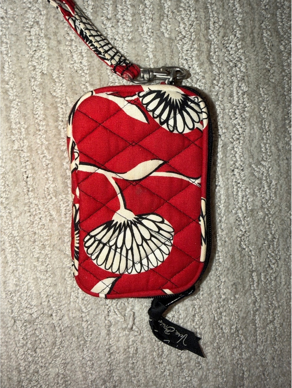 Vera Bradley Red Floral Wristlet Wallet